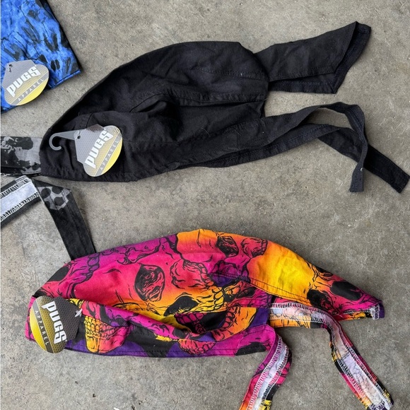 Pugs Apparel Motorcycle Biker Banandas New with tags - Picture 2 of 3